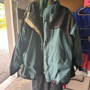 Serra Men's Performance Jacket - Forest Green and Black